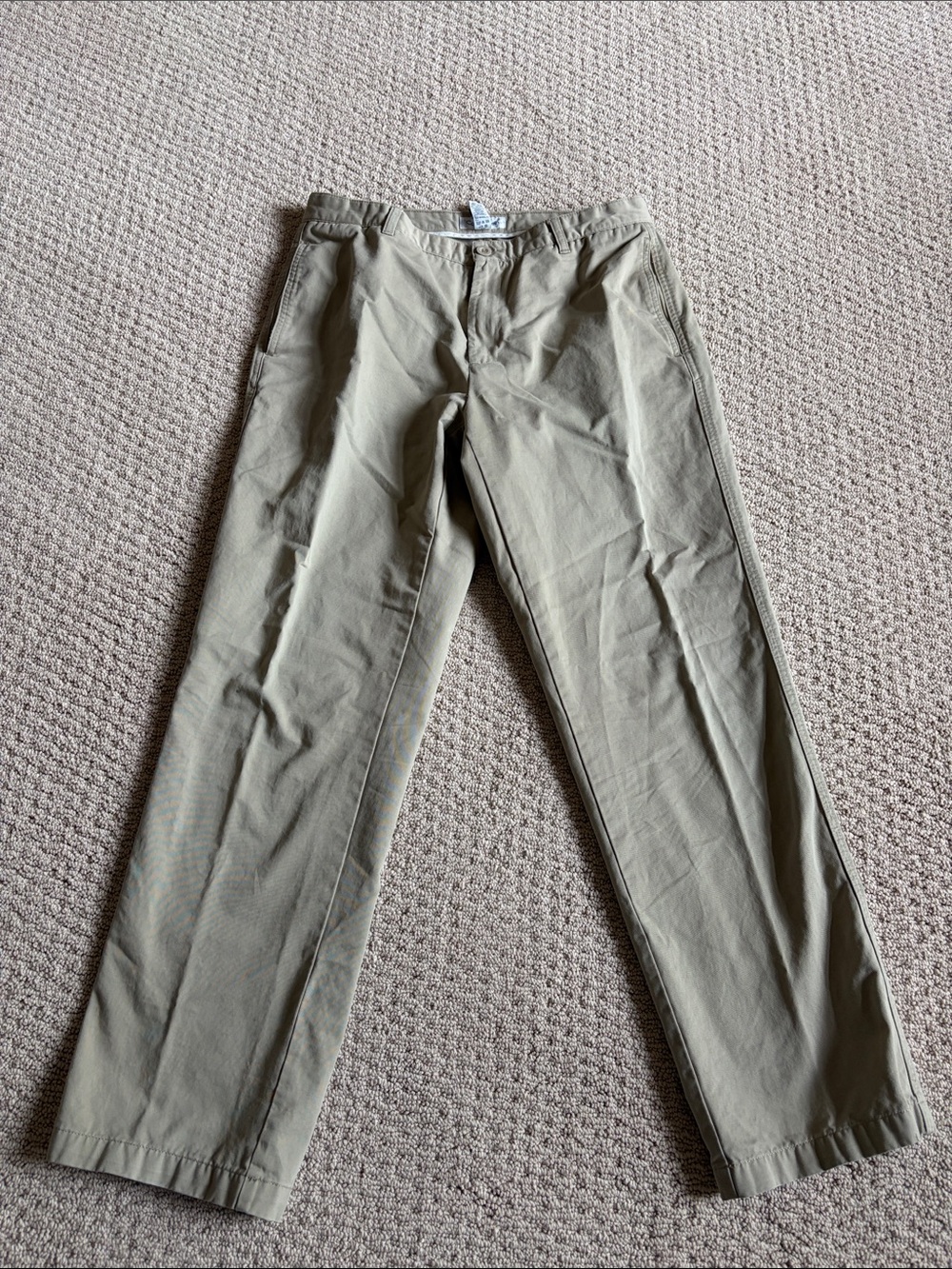 Calvin Klein Men's Straight Fit Chino Pants - Light Olive Khaki